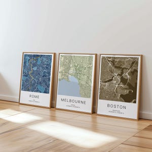 Aangepaste stadskaart muurkunst bundel afdrukken reisposter gepersonaliseerde kaart locatie afdrukken aangepaste stad stadsposter huwelijkscadeau verjaardagscadeau