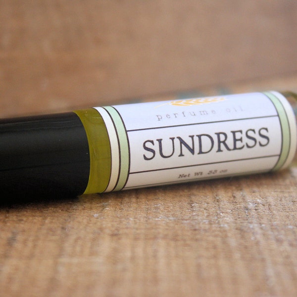 Sundress Perfume Oil Coconut Hemp Roll On Cucumber Lemon Gardenia