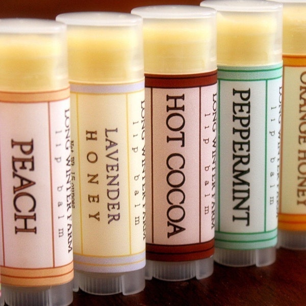 Lip Rescue 5-Pack Beeswax Shea Cocoa Butter Jojoba