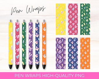 Crystal Pen Wraps Bundle | Sublimation Designs (Digital Download)