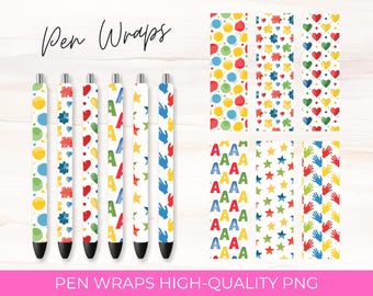 Autism Awareness Pen Wrap Designs: Sublimation Bundle (Digital Download)