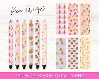 Tropical Fruit Pen Wraps Bundle (Digital Download)