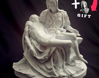 ミケランジェロ作「ピエタ」聖母マリアのイエス像彫刻 - Etsy 日本