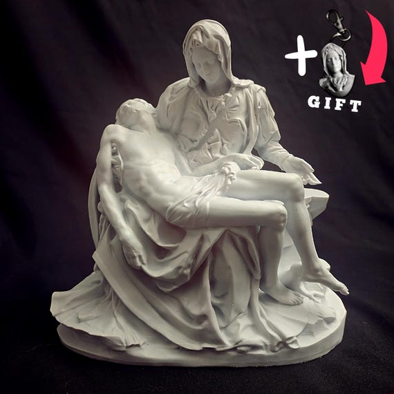 ミケランジェロ作「ピエタ」聖母マリアのイエス像彫刻 - Etsy 日本