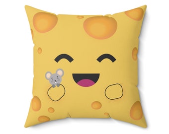 Decorative Pillow, Cheese Pillow, Food Pillow, Throw Pillow, Cute Pillow, Kids Room Decor, Nursery, Dorm, Cushion, Children's Toy, Toys