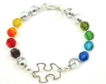 puzzle piece Bracelet puzzle piece bracelet silver