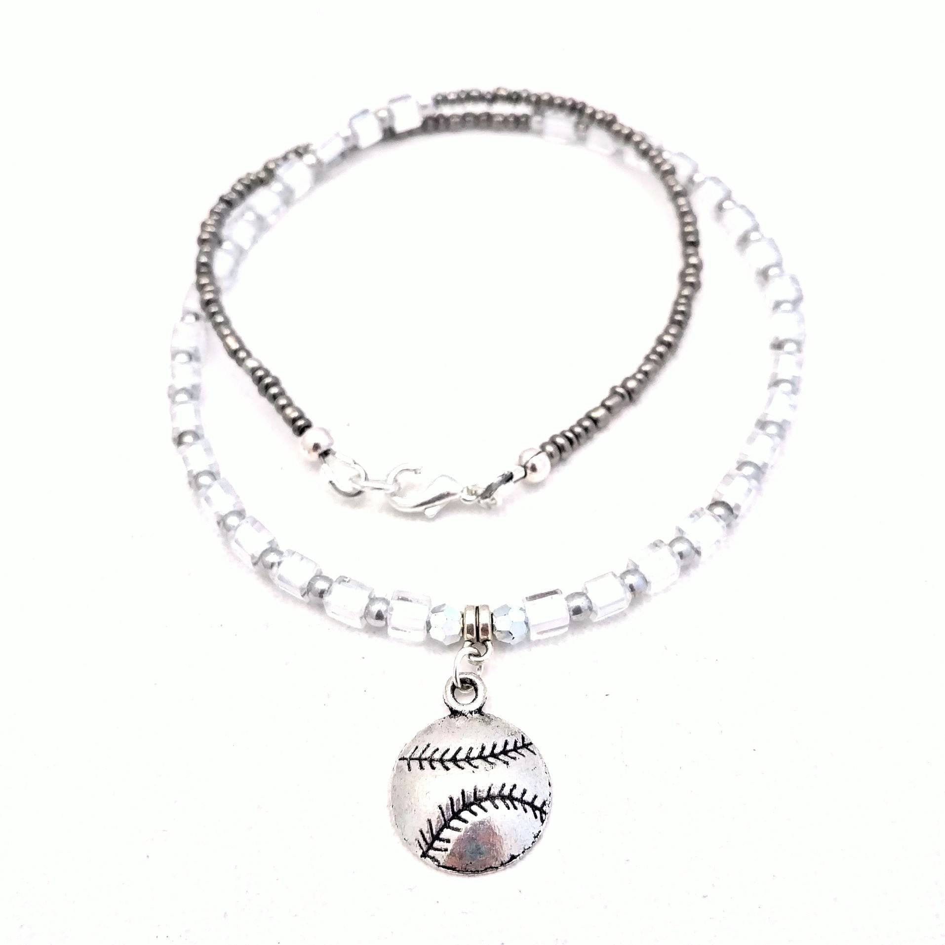 Baseball jewelry woman baseball necklace Baseball mom Etsy