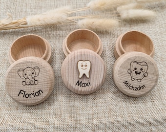 Personalized wooden milk tooth box | Milk tooth box | Tooth box for boys and girls | Tooth fairy | Box with name | Gift