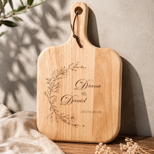 Wedding board | Snack board | Personalized wooden board | Engraving on wood | Gift | Wedding | Ceremony | Marriage | Wedding | Engraved board