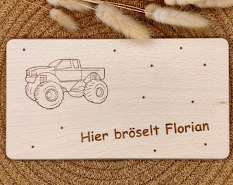 Breakfast board for children | Snack board | Bread board | Personalized gift | Birthday