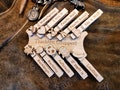 Personalized Oktoberfest clothespins | Engraved traditional clothespins | Clothes pegs | Oktoberfest pins | Beer garden | Wedding | Dirndl | Lederhosen product logo
