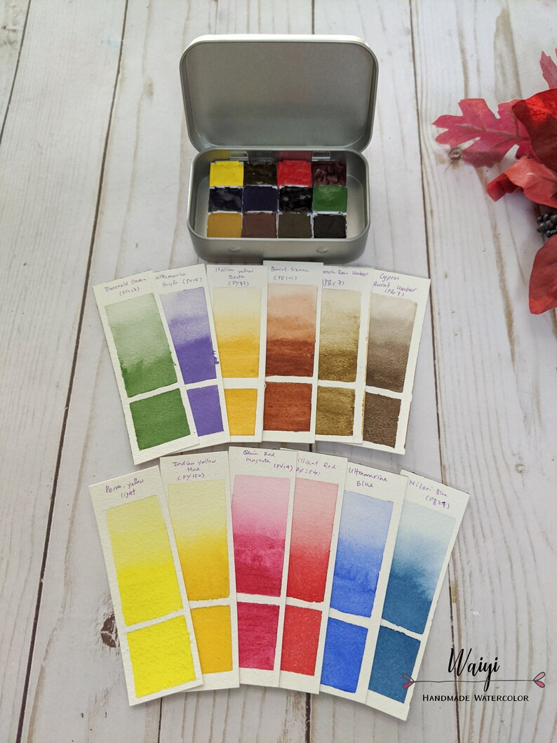Handmade Watercolor Paints Non Toxic Watercolor Paint Set Etsy