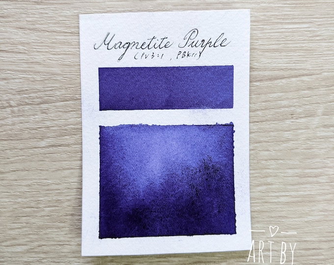 Handmade Watercolor Paint, Granulation Watercolor, Purple