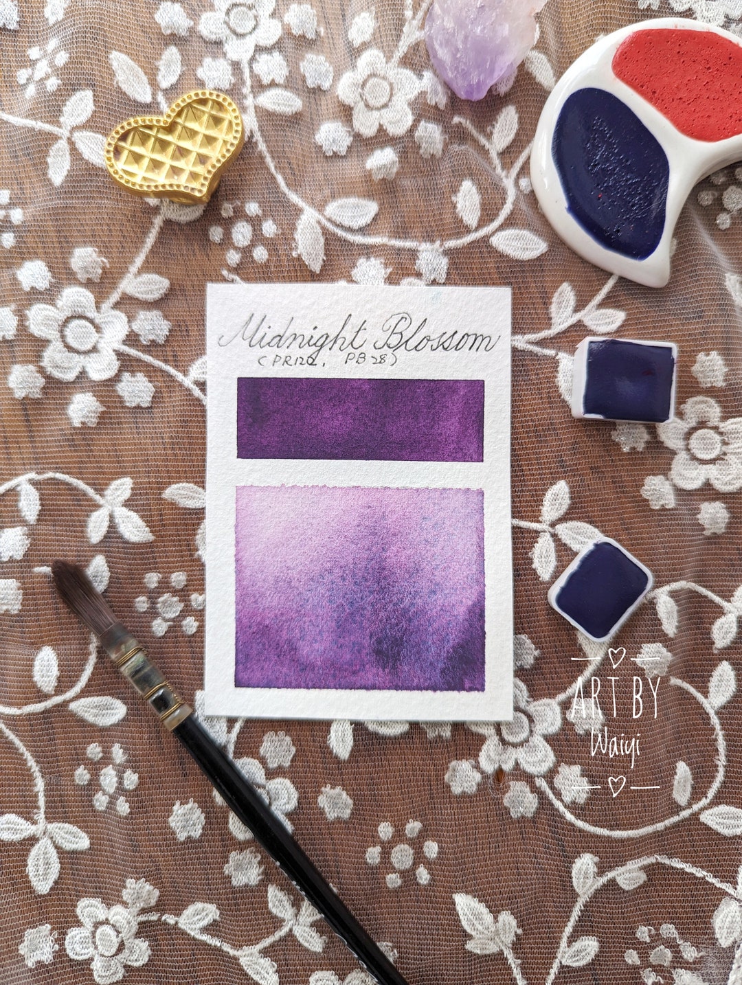 Granulating Watercolor, Handmade Watercolor Paint, Non Toxic Watercolor