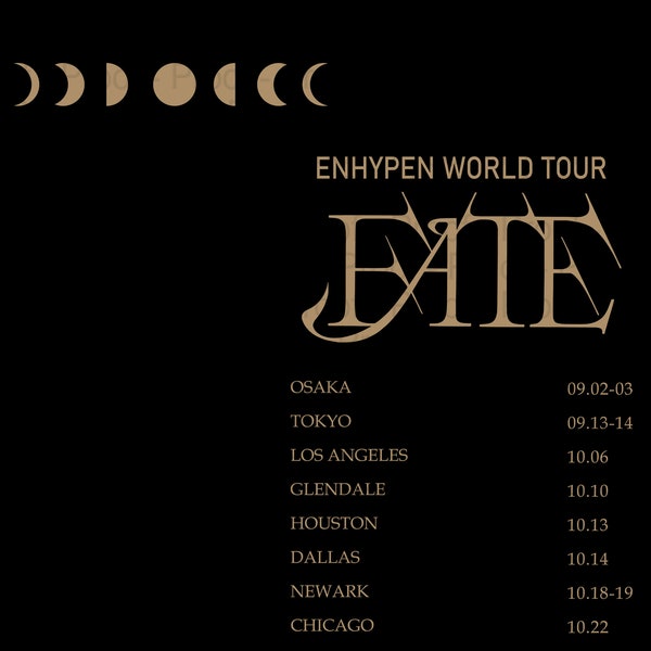 Enhypen Fate - World tour SVG / enhypen group kpop PNG / enhypen EPS/ K-pop svg / vector files for Cricut