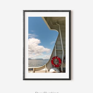 Washington State Ferry Photo: Whidbey Island Art Print, PNW Photography