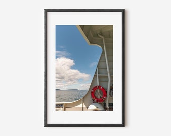 Washington State Ferry Photo, Whidbey Island Art Print, PNW Photography, Seattle Wall Art, Pacific Northwest Gifts