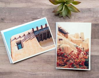 Santa Fe Photo Notecard Set, New Mexico Art Greeting Cards with Envelopes, Southwest Art Card Set, Suitable for Framing, Blank Inside