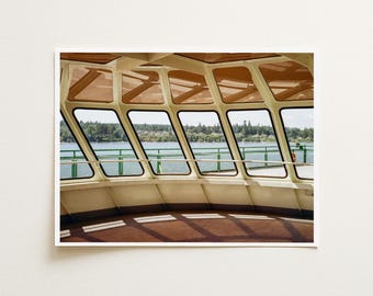 San Juan Islands Ferry Photo, Washington State Travel Print, PNW Wall Art