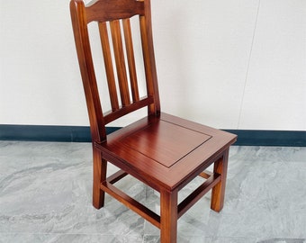Handcrafted Redwood Dining Chair Solid Redwood Restaurant Chair Artisanal Redwood Chair for Dining