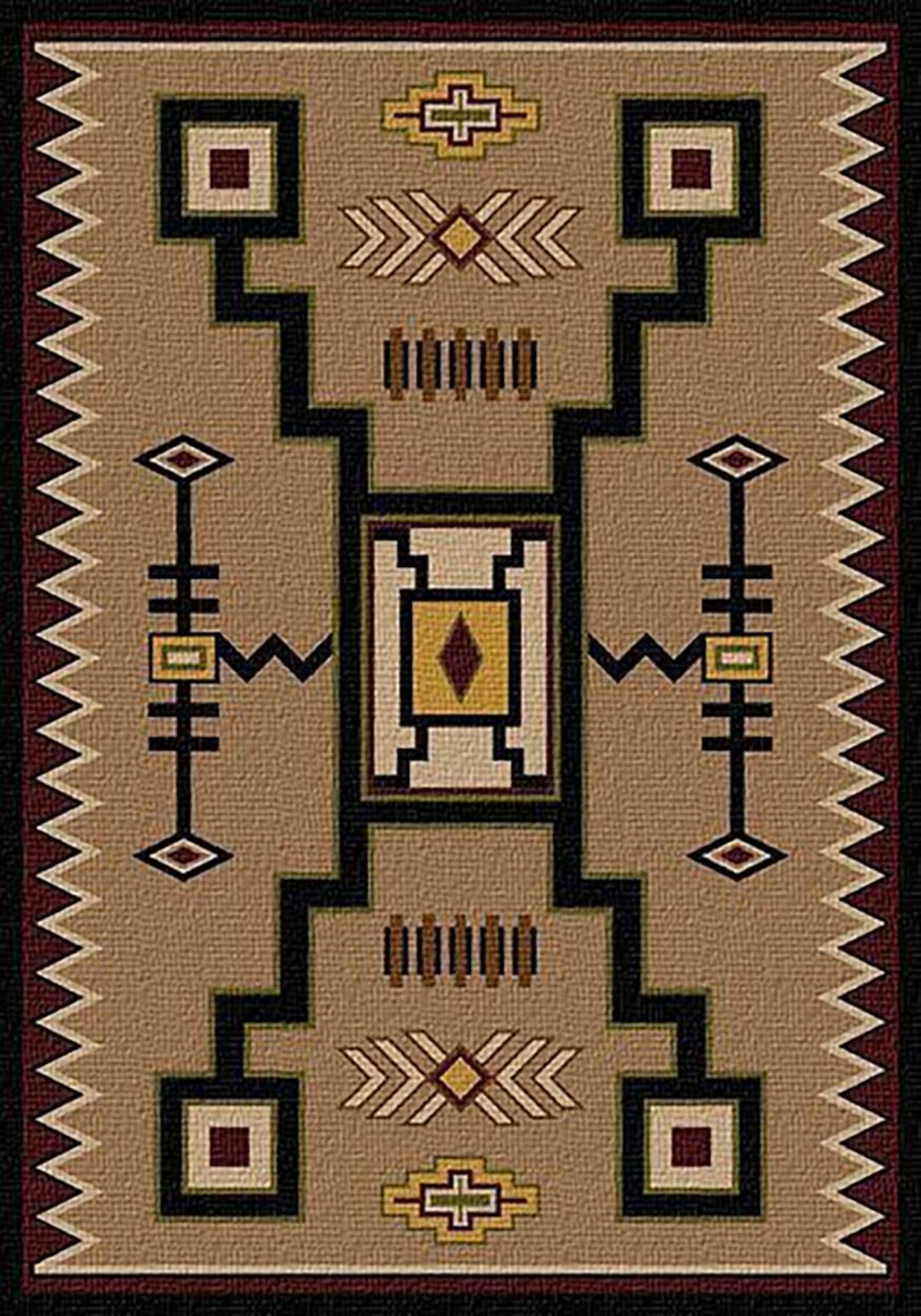 Esin Rug Ethnic Pattern, Oriental Area Rug, Traditional Rug, Aztec Rug, Boho Rug ...