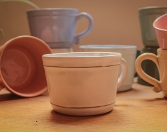 Tasse à café en céramique unie 8 coloris VALLAURIS Provence