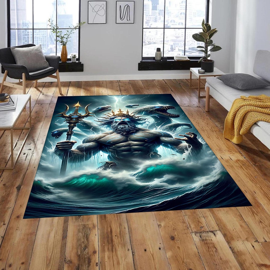 Poseidon Rug, Zeus Rug, Popular Rug, Non Slip Rug, Living Room Rug ...