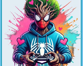 Spiderman PNG Descarga instantánea digital / Diseños de sublimación de Spiderman / Vengadores PNG / Archivo PNG de superhéroe / Spiderman imprimible