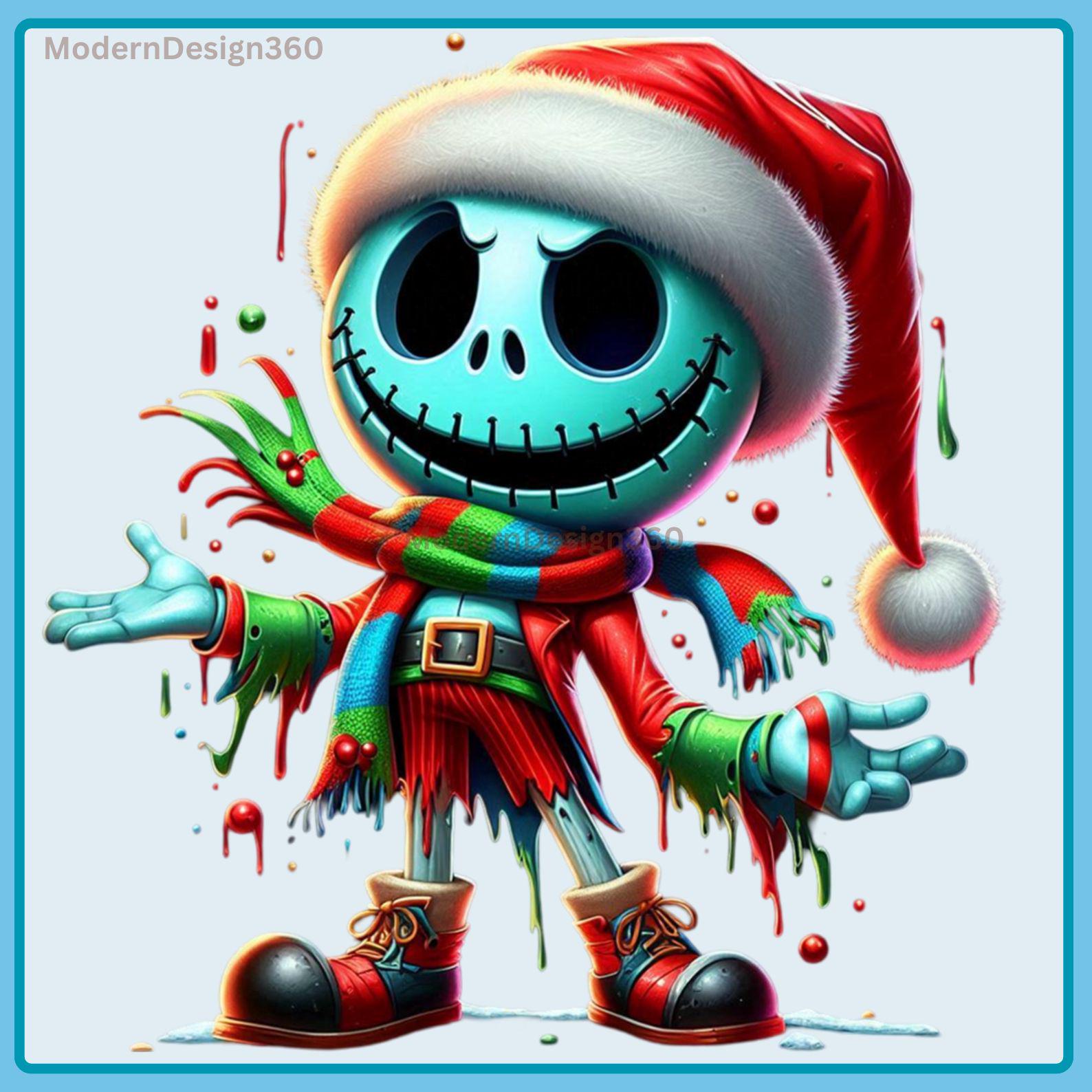 ジャックのホリデー水彩スプラッシュ、クリップアート画像