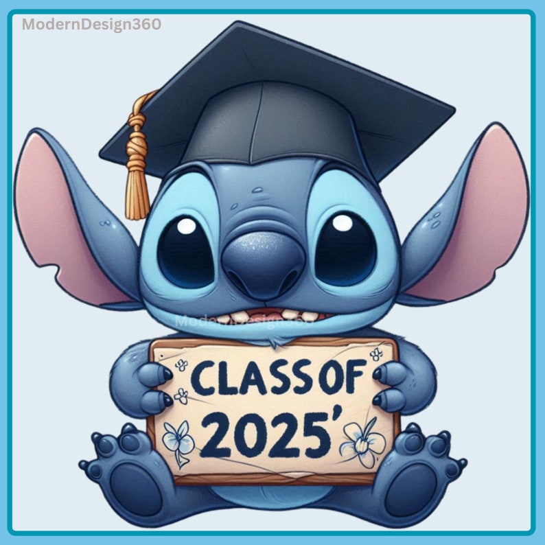 Stitch Graduation 2025 Clipart Images Stitch Graduation Svg Stitch PNG Graphics and Artwork