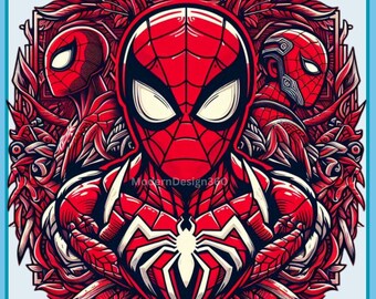 Spiderman clipart , watercolor, Spiderman png, splash, transparent background, Superhero, sublimation image, t-shirt, poster, high quality