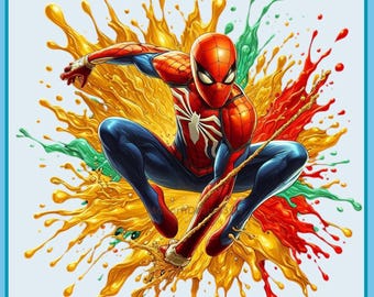 1 Spiderman PNG Descarga digital instantánea / Diseños de sublimación de Spiderman / Vengadores PNG / Archivo PNG de superhéroe / Spiderman imprimible