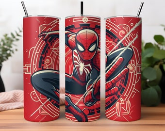Spiderman Tumbler Wrap PNG | Spiderman Tumbler Wrap|20oz Tumbler| Superhero Tumbler Wrap|Spiderman Watercolor Design Png|Tumbler Sublimation