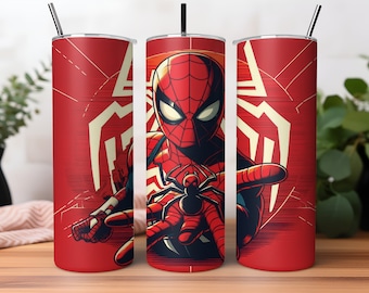 Spiderman Tumbler Wrap PNG | Spiderman Tumbler Wrap|20oz Tumbler| Superhero Tumbler Wrap|Spiderman Watercolor Design Png|Tumbler Sublimation