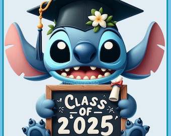 Stitch Graduation 2025 Clipart Images | Stitch Graduation svg | Stitch PNG | Graphics and Artwork | Rainbow Aesthetic|PNG Cute Stitch Image