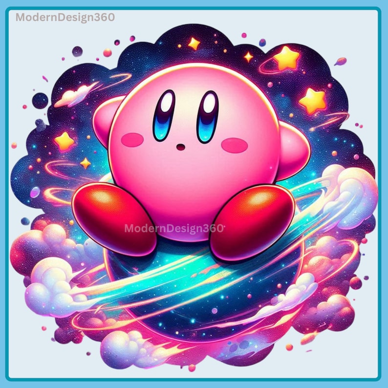 Kirby Galaxy Watercolor Splash, Clipart Images, Graphics and Artwork ...