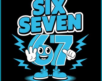 Ukradnij Brainrot Six Seven Italian Brainrot Kids Gaming Meme PNG, numer baseballowy, Six Seven Ice Cream Drip 67 Meme Gen Alpha Slang PNG