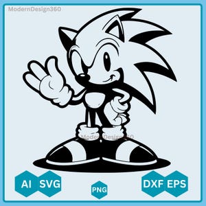 Sonic the Hedgehog SVG, Sonic SVG, Layered Sonic SVG, Sonic Svg Cricut Cut,Digital download, Svg file