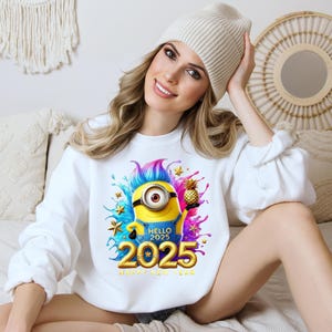 Minion New Year 2025 Watercolor Splash Minion New Year Png Clipart ...