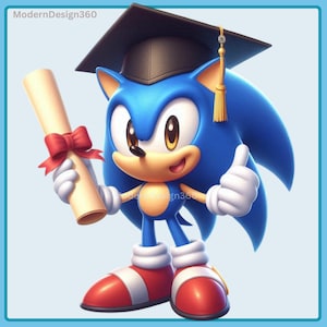 Sonic Graduation PNG Bild, Clipart Bilder, Grafiken und Kunstwerke, PNG Cute Hedgehog Bilder