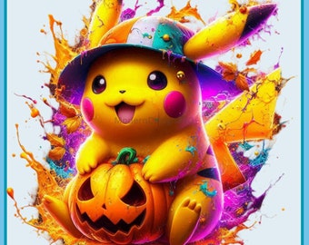 ピカチュウ イースターエッグ クリップアート: 水彩スプラッシュ PNG