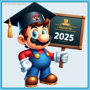 Salpicadura de acuarela de graduación de Mario, imágenes prediseñadas, gráficos y obras de arte, estética de arcoíris, imágenes prediseñadas de Mario, imágenes PNG de juegos
