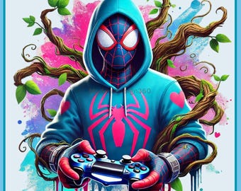 Spiderman PNG / Descarga digital instantánea / Diseños de sublimación de Spiderman / Avengers PNG / Archivo PNG de superhéroe / Spiderman imprimible