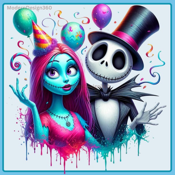 Jack and Sally Printable - Etsy
