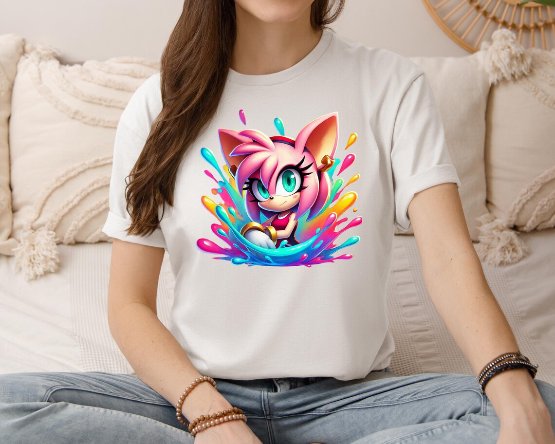 Amy Rose Watercolor Splash, Clipart Images, Graphics and Artwork ...