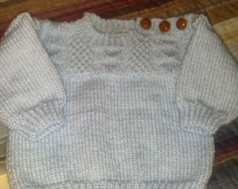 Guernsey Sweater in Baby Blue by Never Felt Better