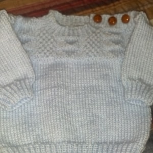 Guernsey Sweater in Baby Blue by Never Felt Better image 1