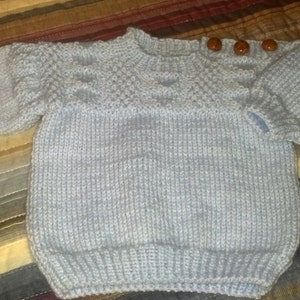 Guernsey Sweater in Baby Blue by Never Felt Better image 3