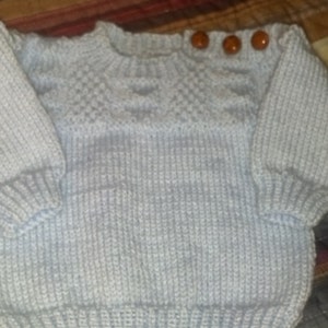 Guernsey Sweater in Baby Blue by Never Felt Better image 2
