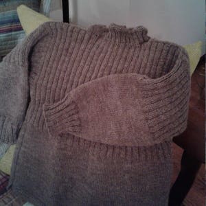 Traditional Guernsey Sweater in Taupe by Never Felt Better image 6